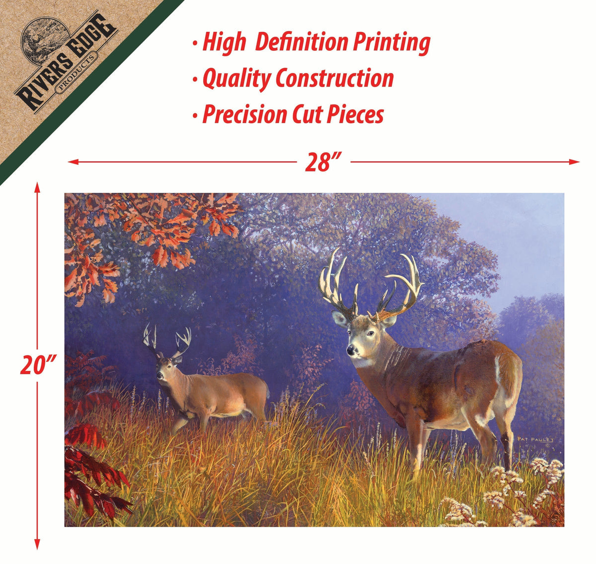 Puzzle in Tin 1000-Piece-Deer Scene