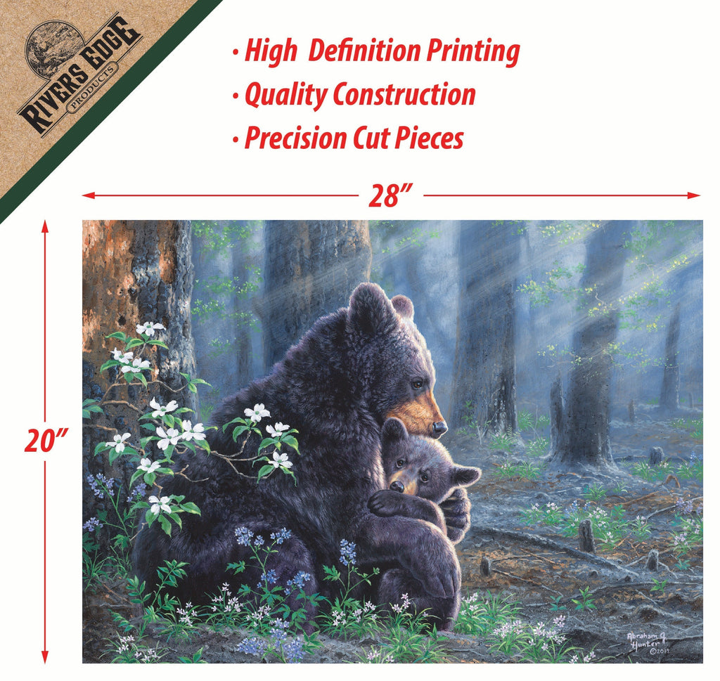 Puzzle in Tin 1000-Piece-Bear Scene
