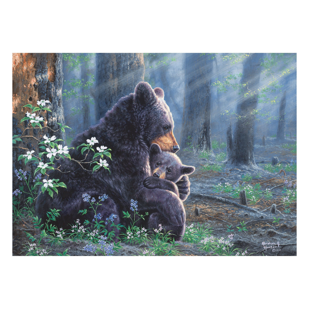 Puzzle in Tin 1000-Piece-Bear Scene