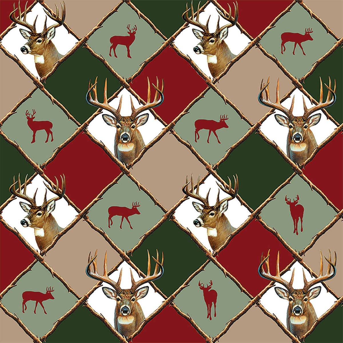 Gift Wrap-Deer Assortment-36 pc Display