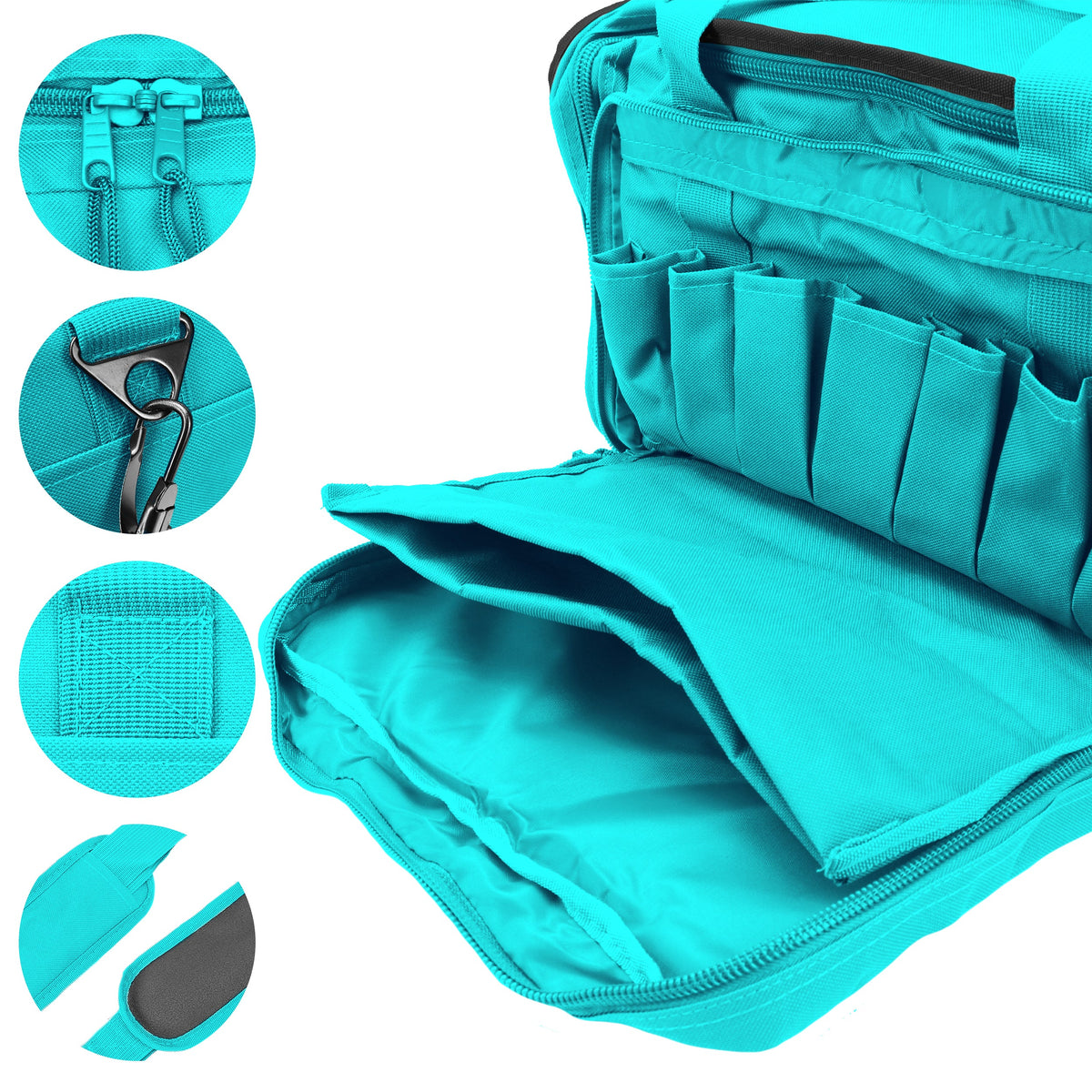 Osage River Range Bag-Teal and Black