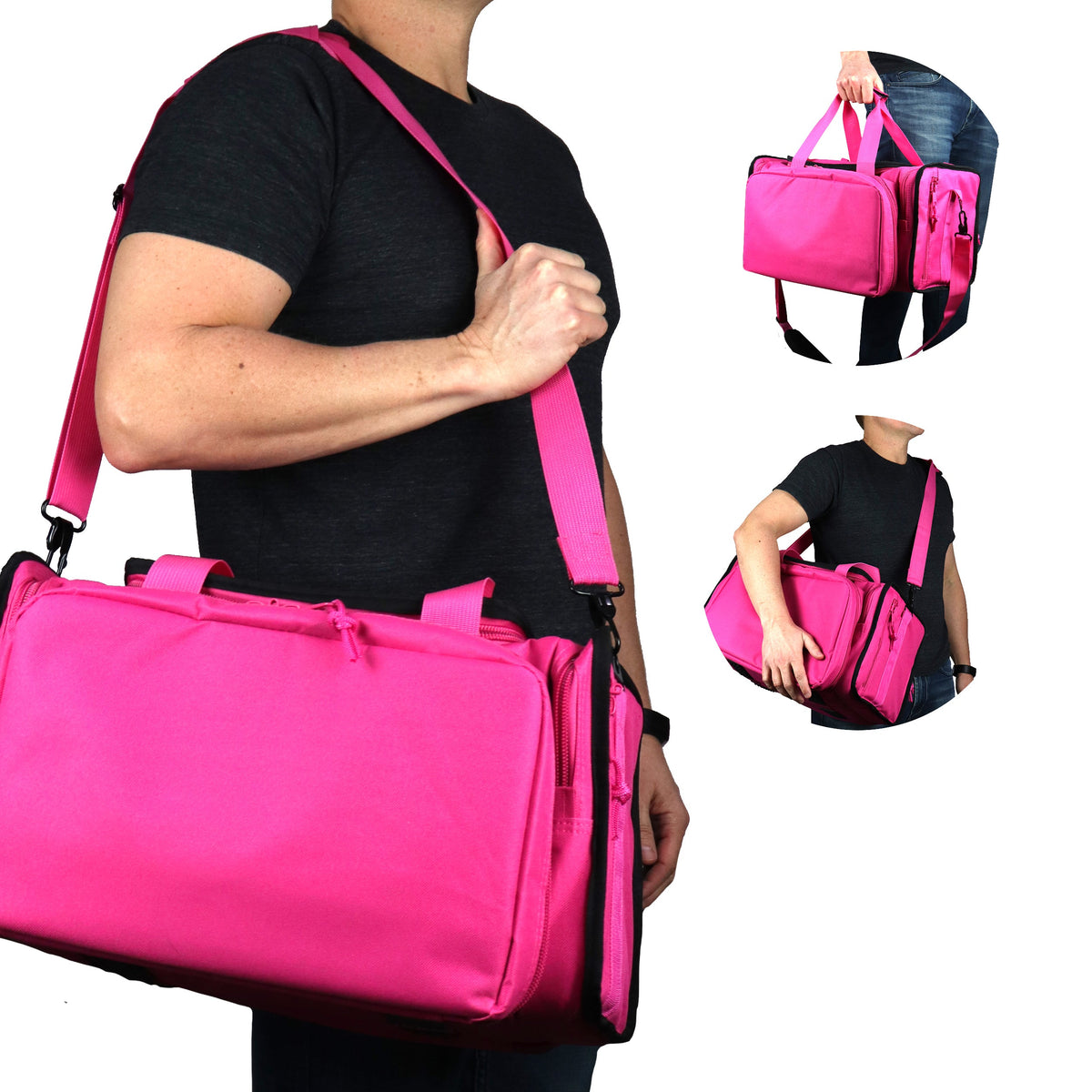 Osage River Range Bag-Pink and Black