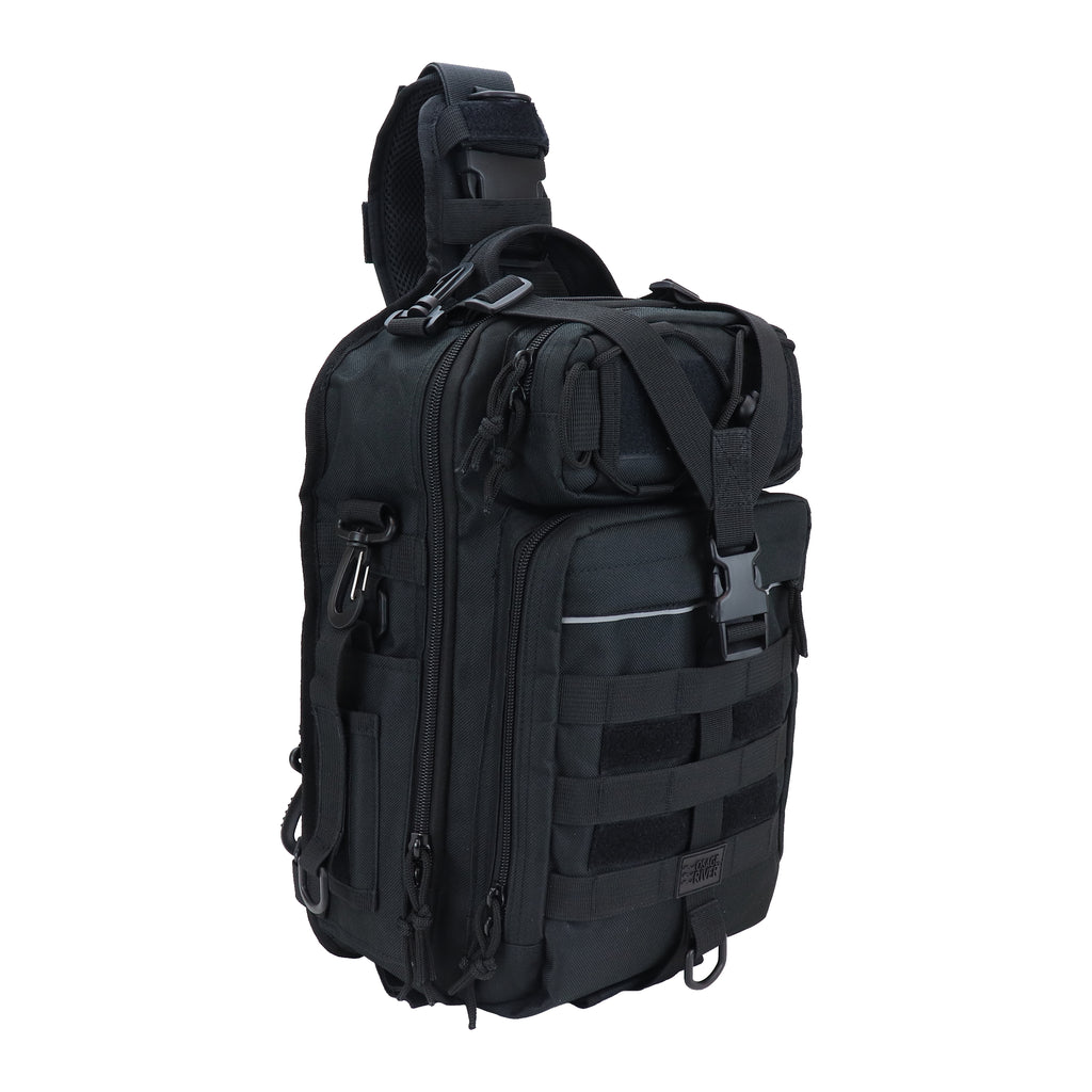 Osage River Deluxe Fishing Sling Bag 12-Inch-Black