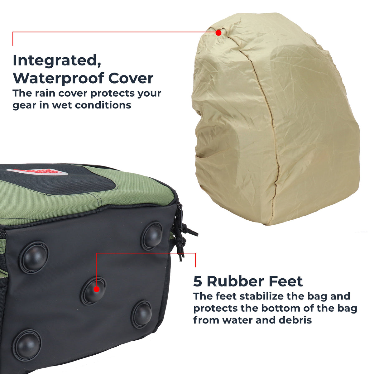 Osage River Ultimate Fishing Backpack w Tools and 4 Boxes-Medium-Olive
