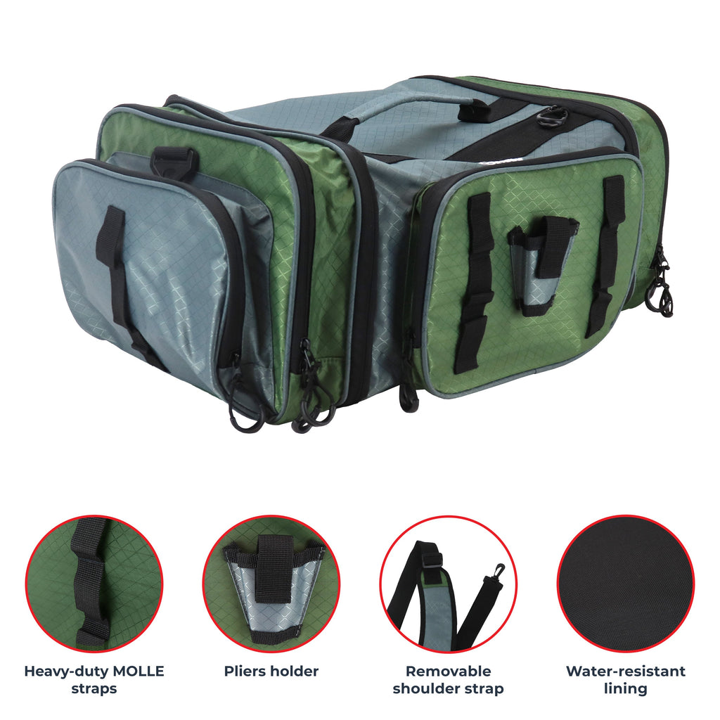 Osage River Elite Ripstop Fishing Tackle Bag-Olive