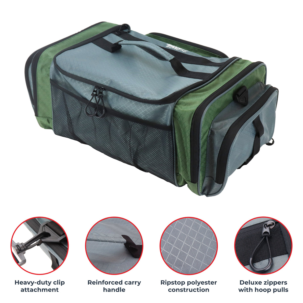 Osage River Elite Ripstop Fishing Tackle Bag-Olive