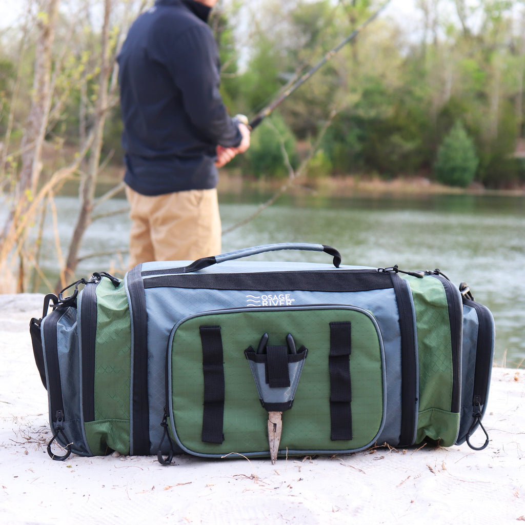 Osage River Elite Ripstop Fishing Tackle Bag-Olive