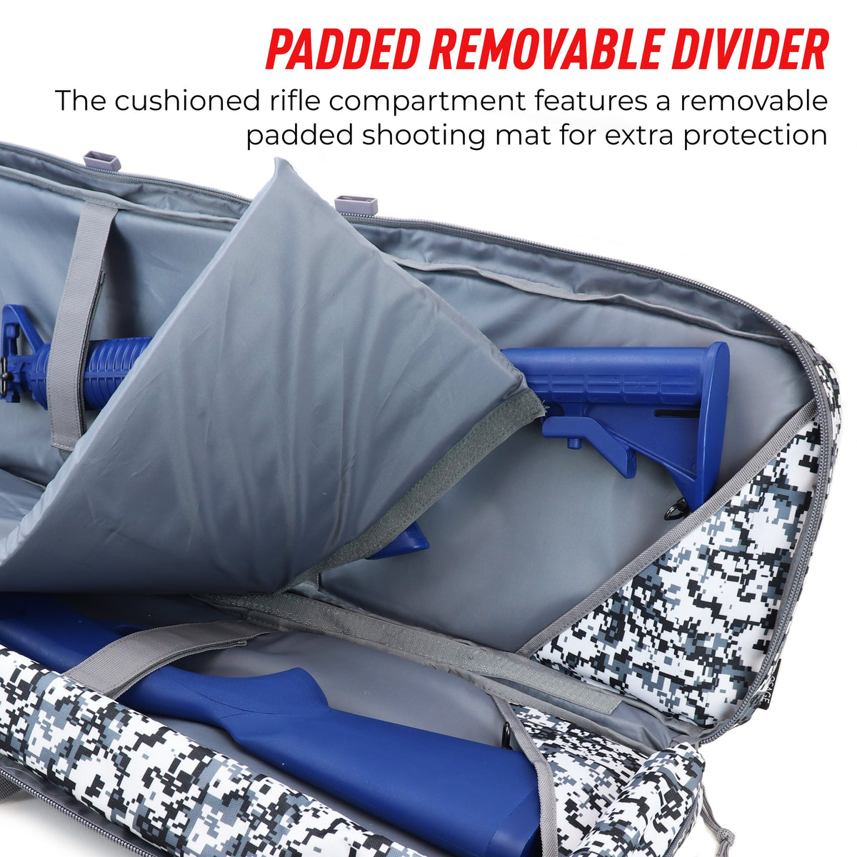 Osage River Double Rifle Case 36-Inch-Snow Digital Camo