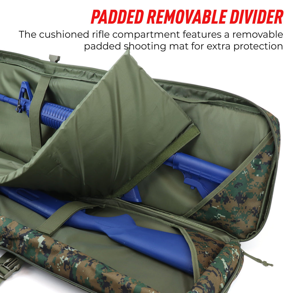 Osage River Double Rifle Case 42-Inch-Green Digital Camo