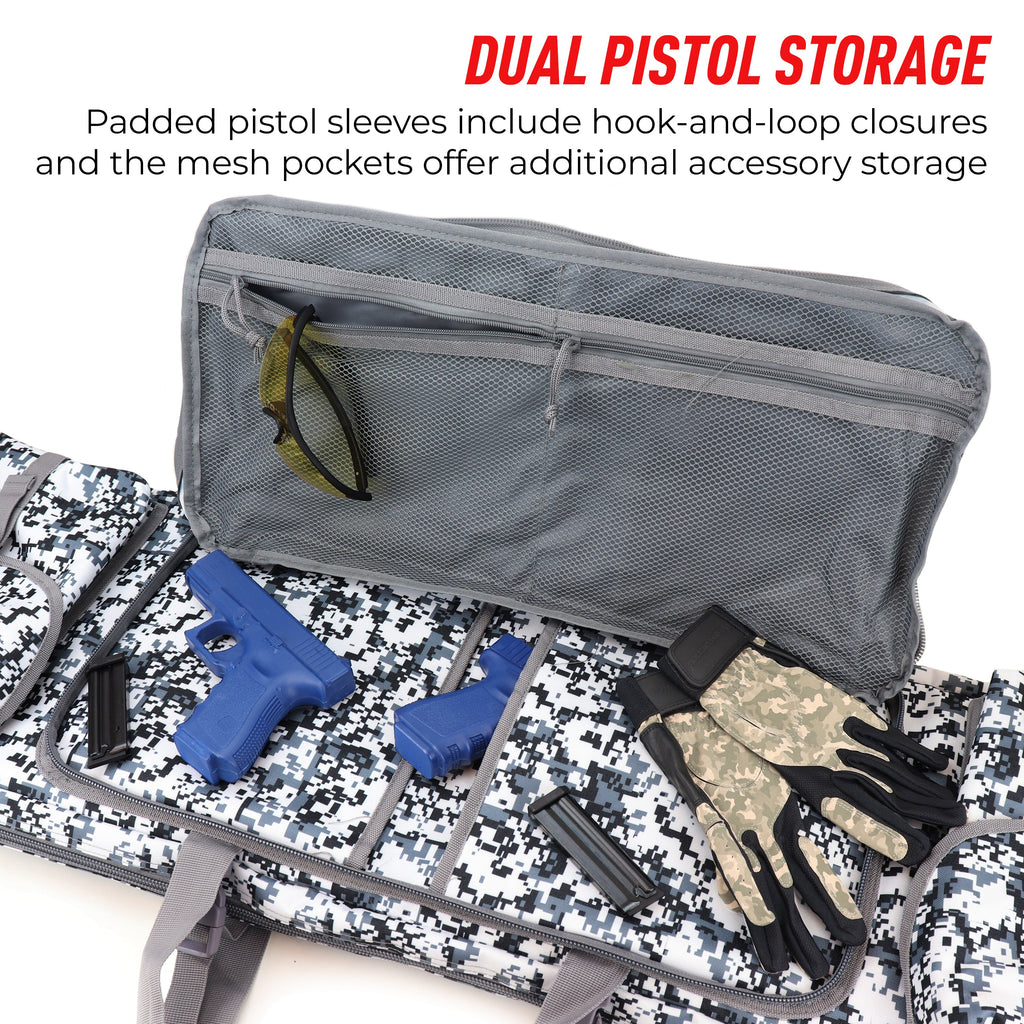 Osage River Double Rifle Case 51-Inch-Snow Digital Camo