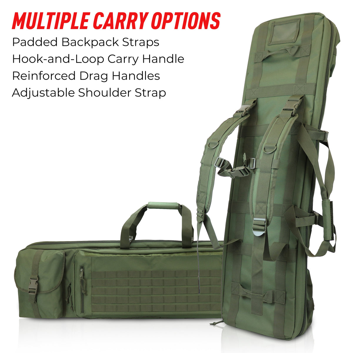 Osage River Double Rifle Case 55-Inch-OD Green