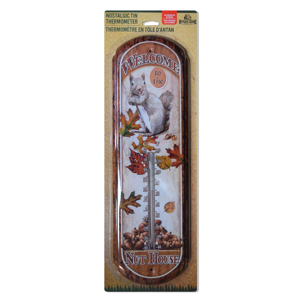 Tin Thermometer-Welcome Nut House