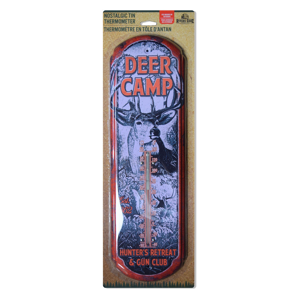 Tin Thermometer-Deer Camp