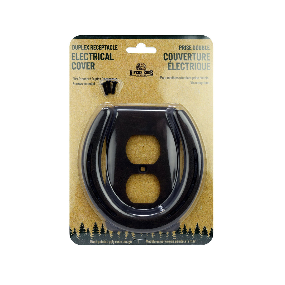Electrical Cover Single Receptacle-Horse Shoe