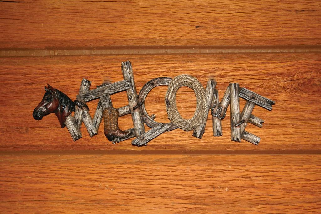 Welcome Plaque-Western