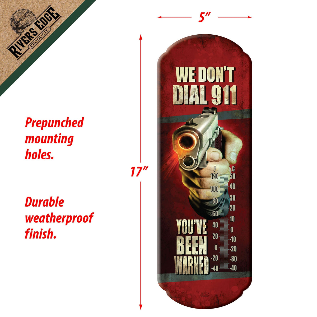 Tin Thermometer-Dial 911