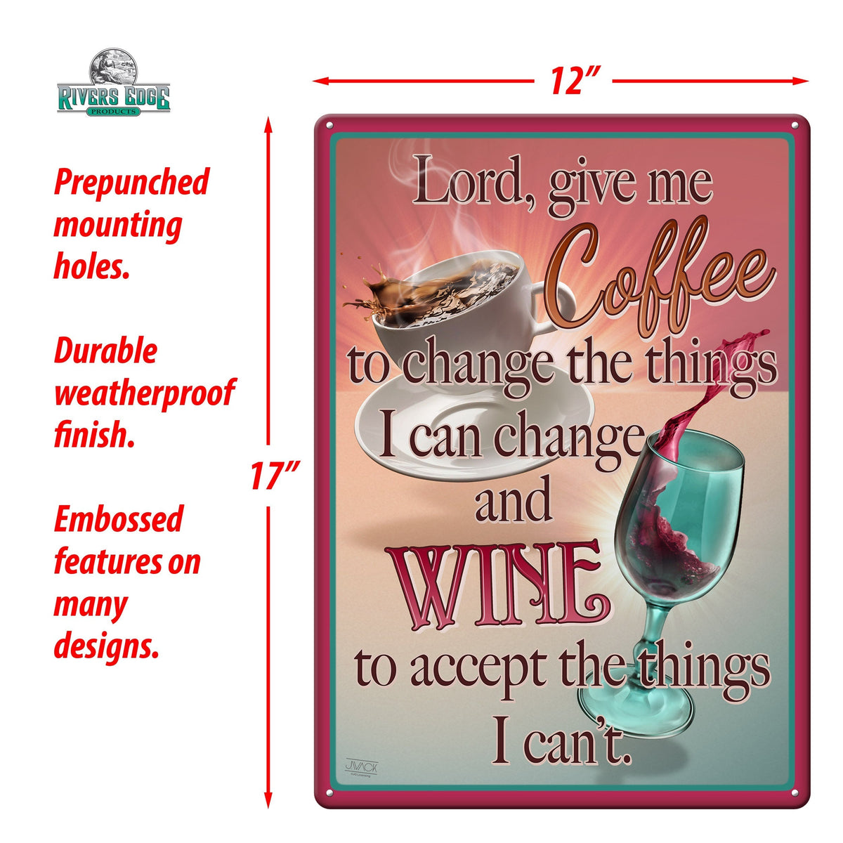 Tin Sign 12in x 17in-Lord Give