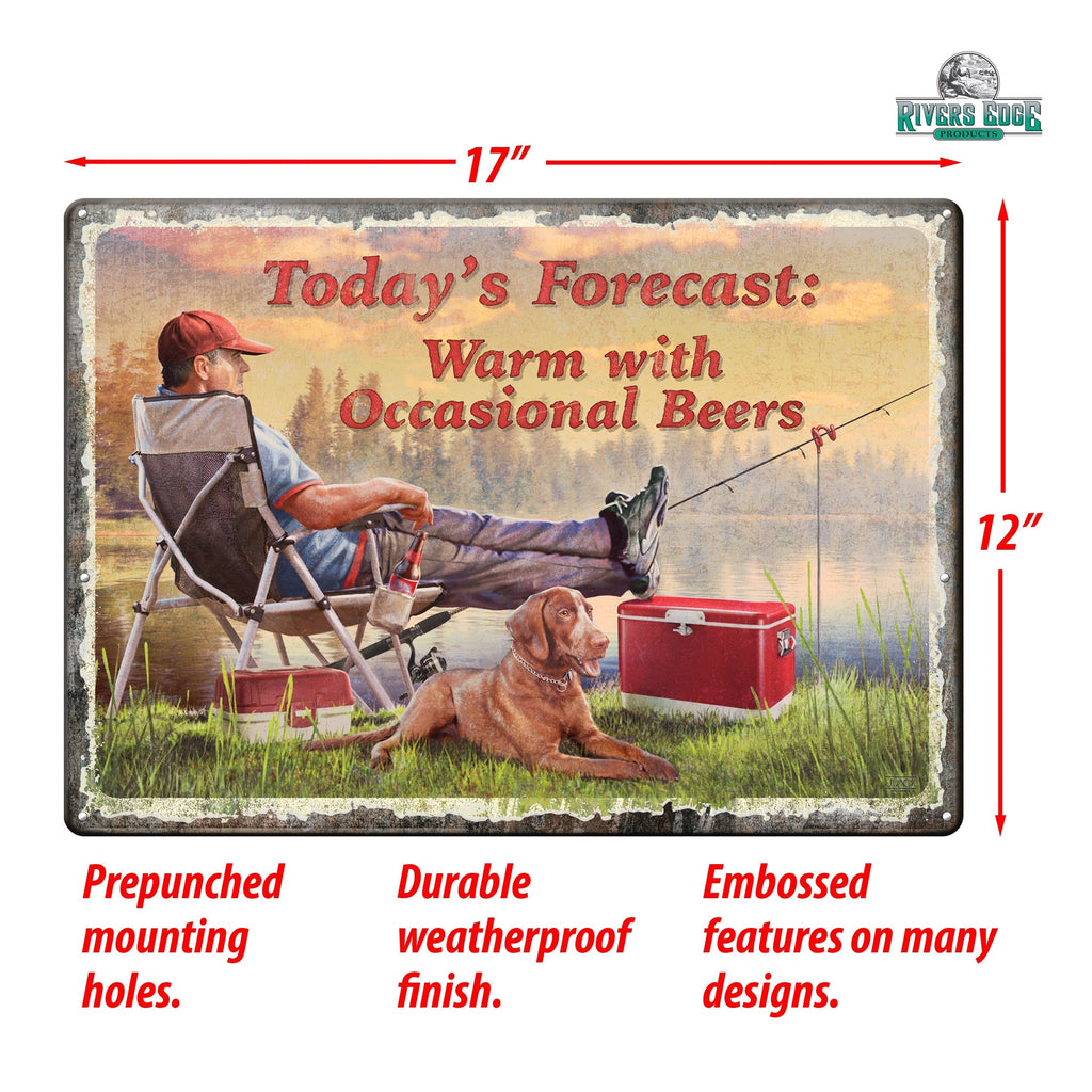 Tin Sign 12in x 17in-Warm Ocasional
