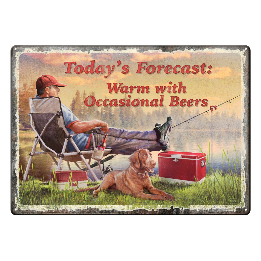 Tin Sign 12in x 17in-Warm Ocasional
