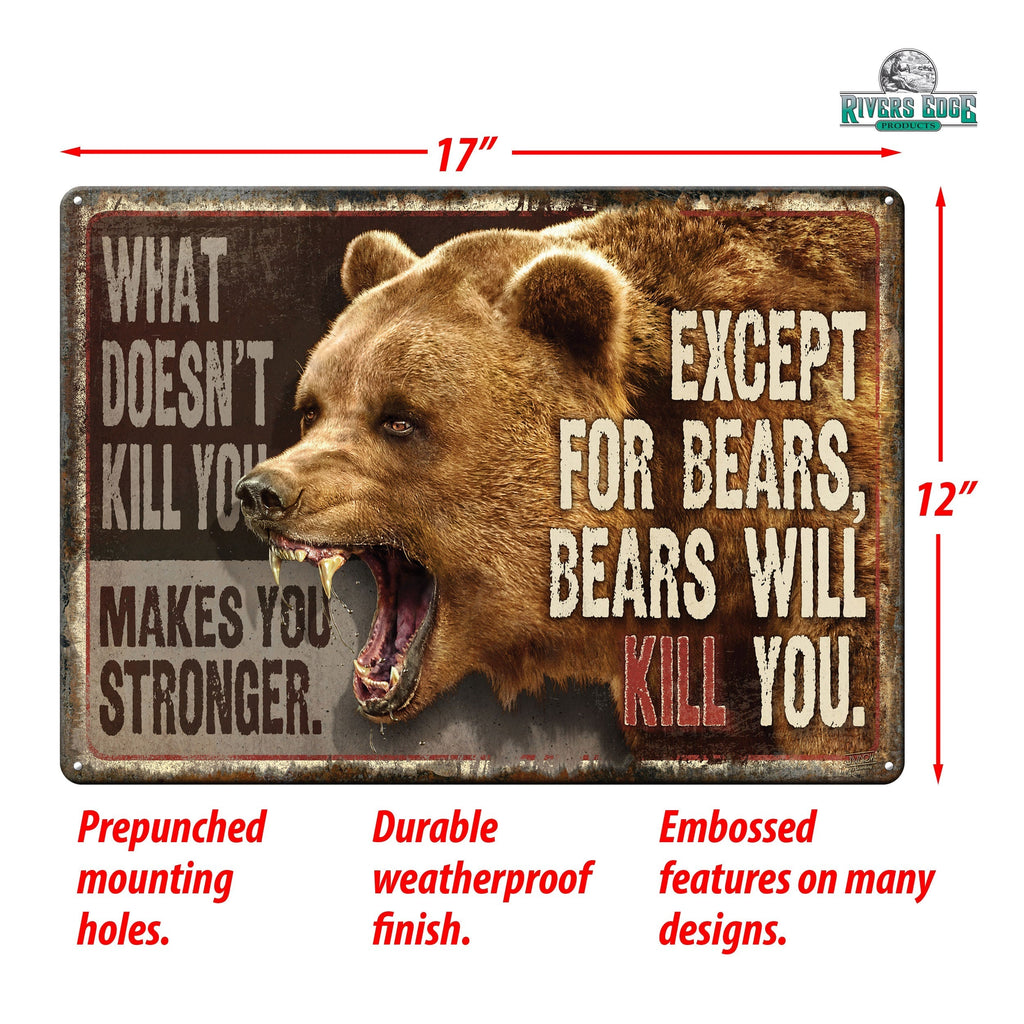 Tin Sign 12in x 17in-What Doesnt Kill You