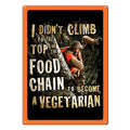Tin Sign 12in x 17in-Vegetarian Tin