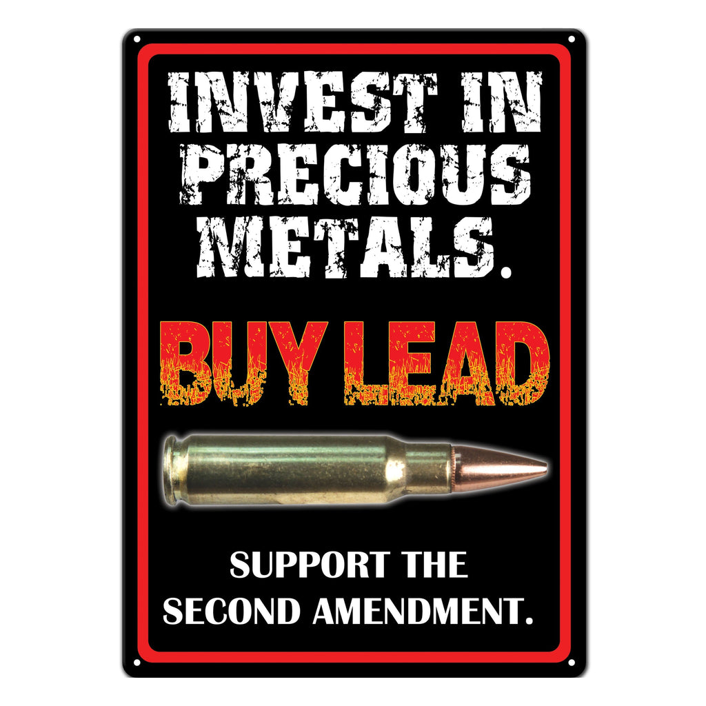 Tin Sign 12in x 17in-Invest In Metals