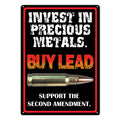 Tin Sign 12in x 17in-Invest In Metals