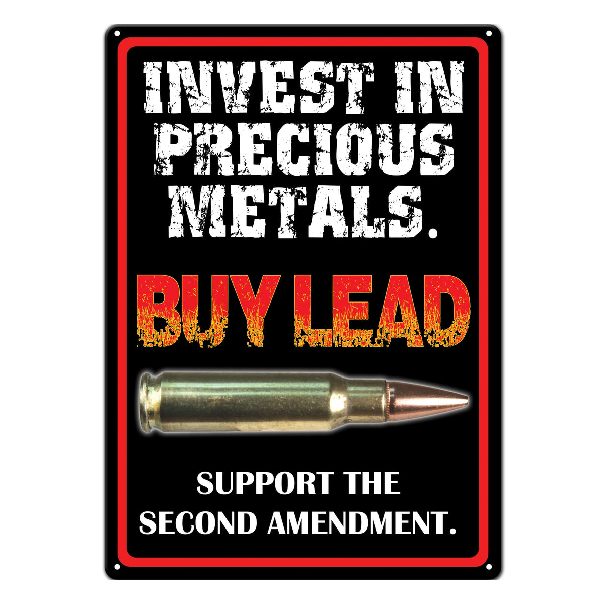 Tin Sign 12in x 17in-Invest In Metals