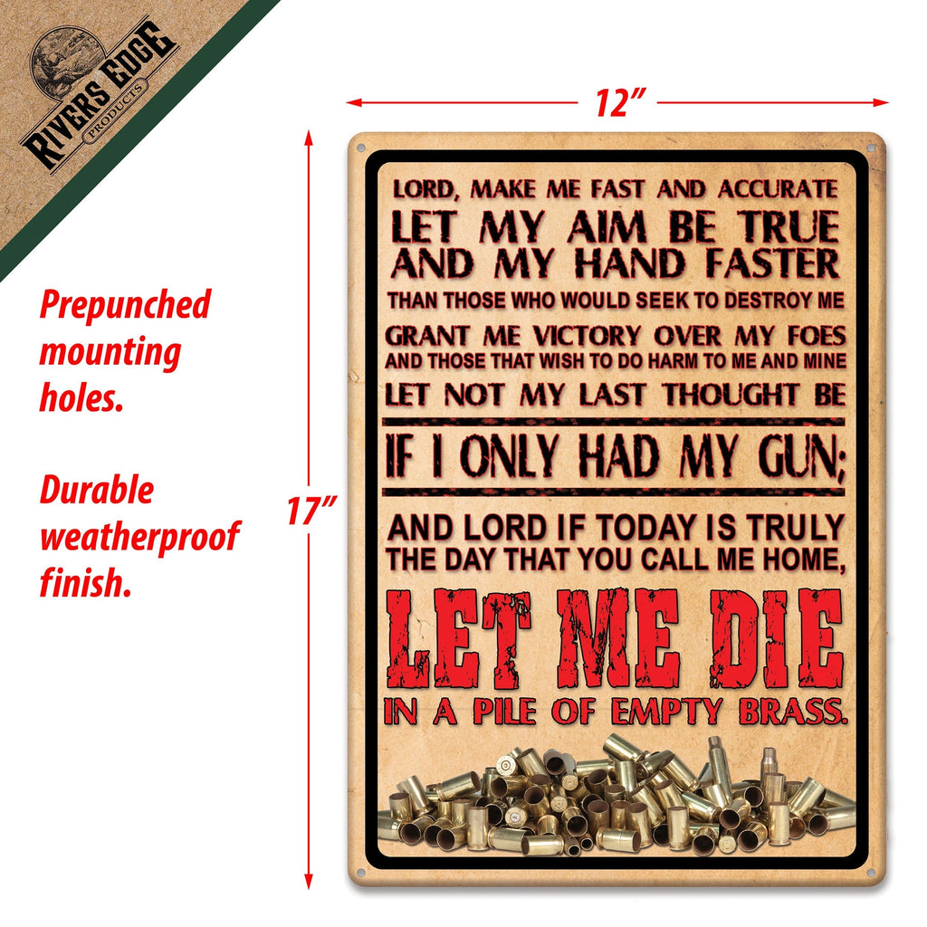 Tin Sign 12in x 17in-Lords Prayer