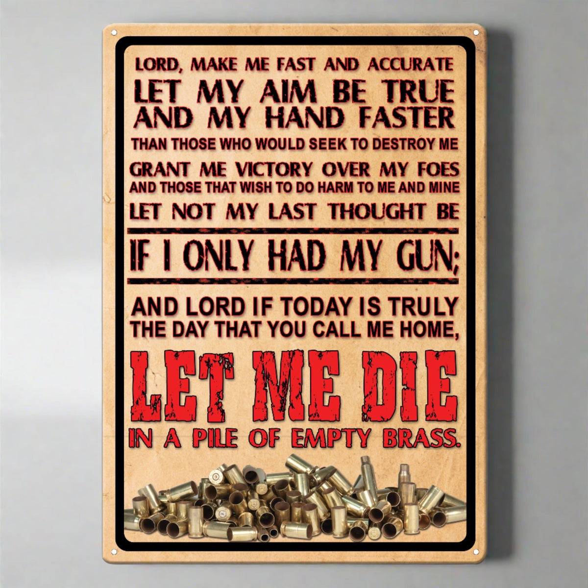 Tin Sign 12in x 17in-Lords Prayer