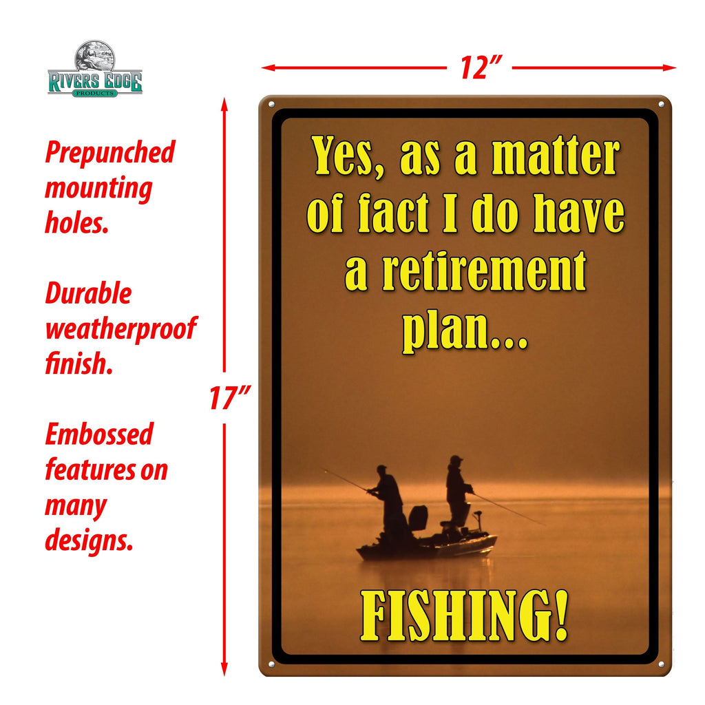 Tin Sign 12in x 17in-Retirement