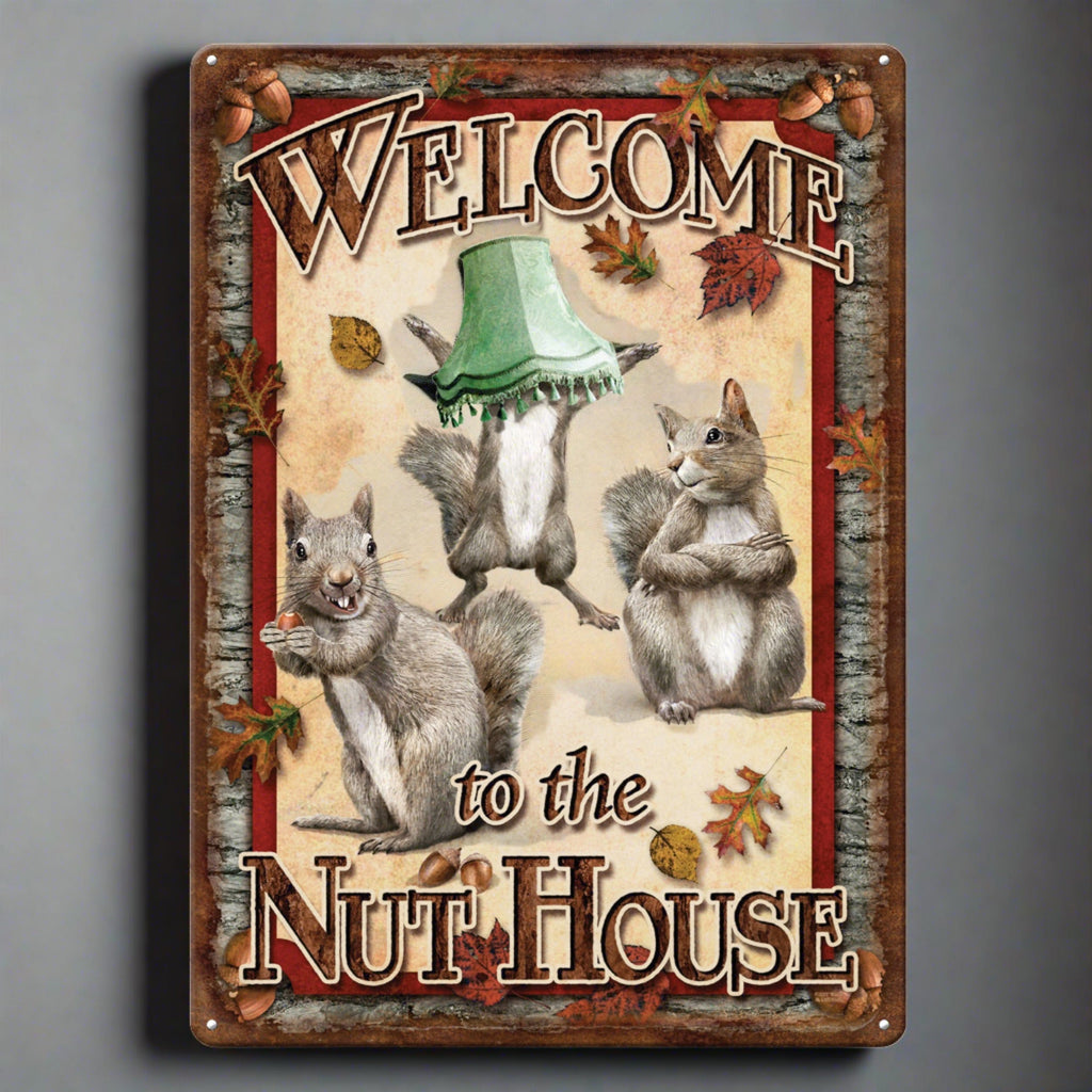 Tin Sign 12in x 17in-Nut House