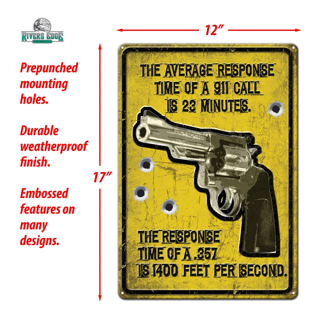 Tin Sign 12in x 17in-Average Response