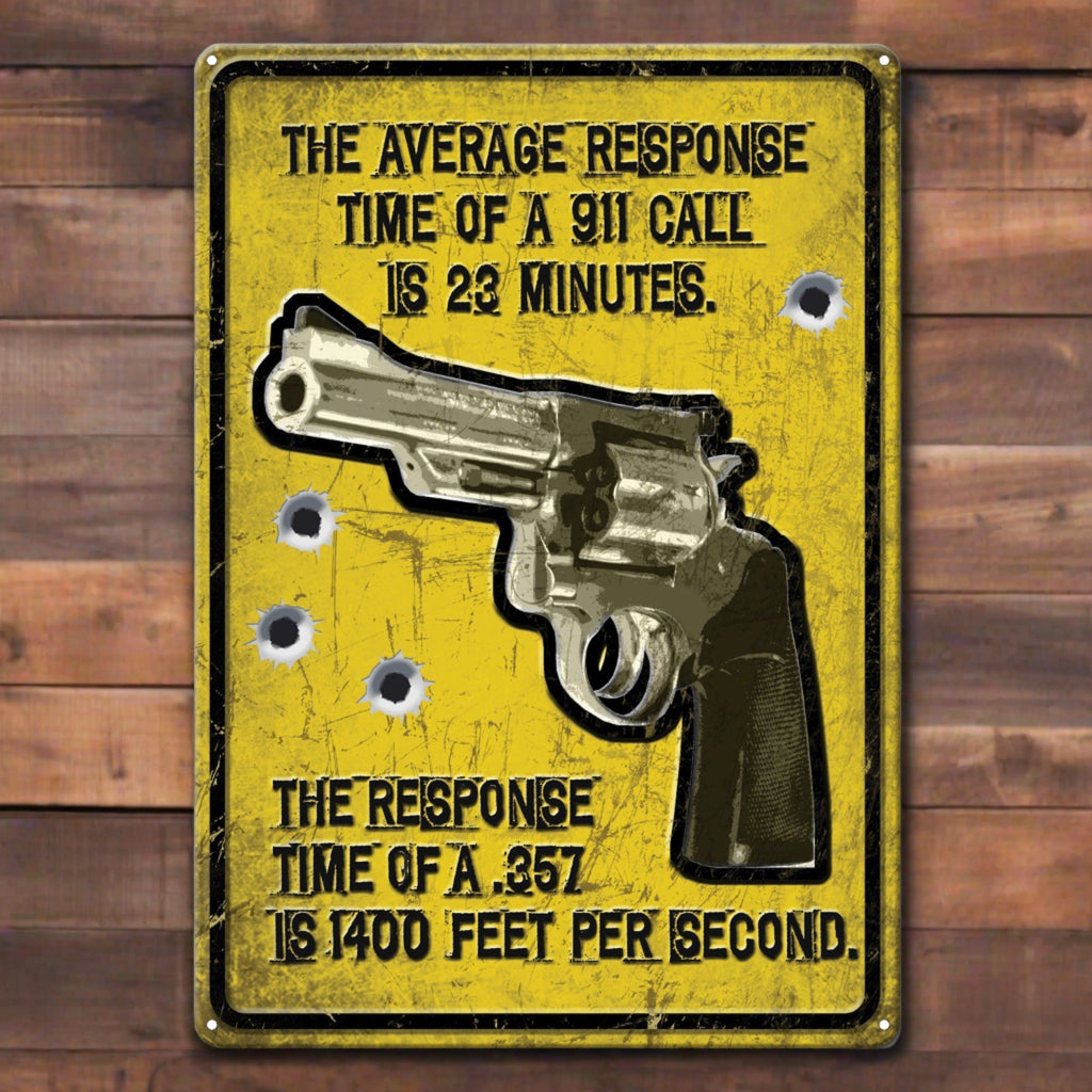 Tin Sign 12in x 17in-Average Response