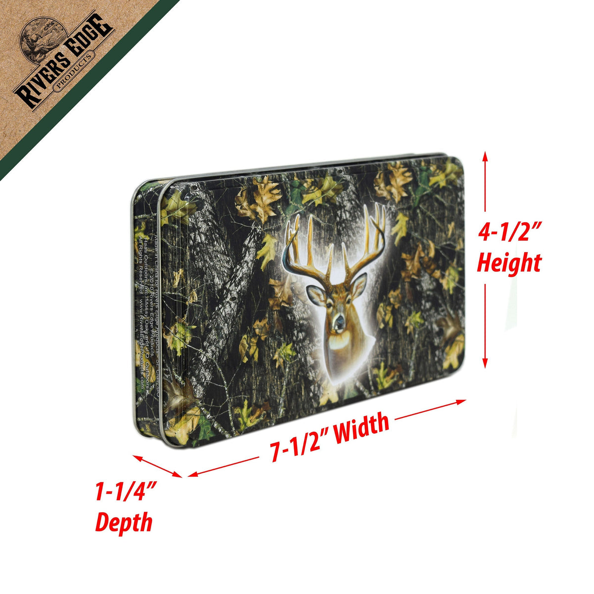 Playing Cards and Dice in Tin-Mossy Oak Deer