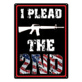 Tin Sign 12in x 17in-Plead the 2nd
