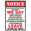 Tin Sign 12in x 17in-In God We Trust