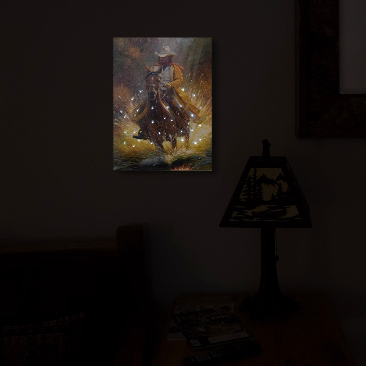 LED Art 16in x 12in-Slippery When Wet