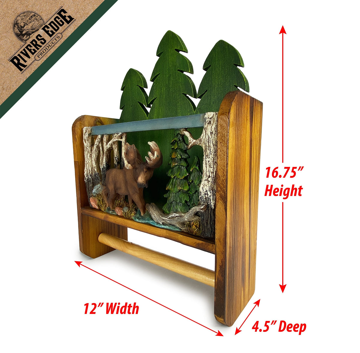 Magazine Rack TP Holder-Moose