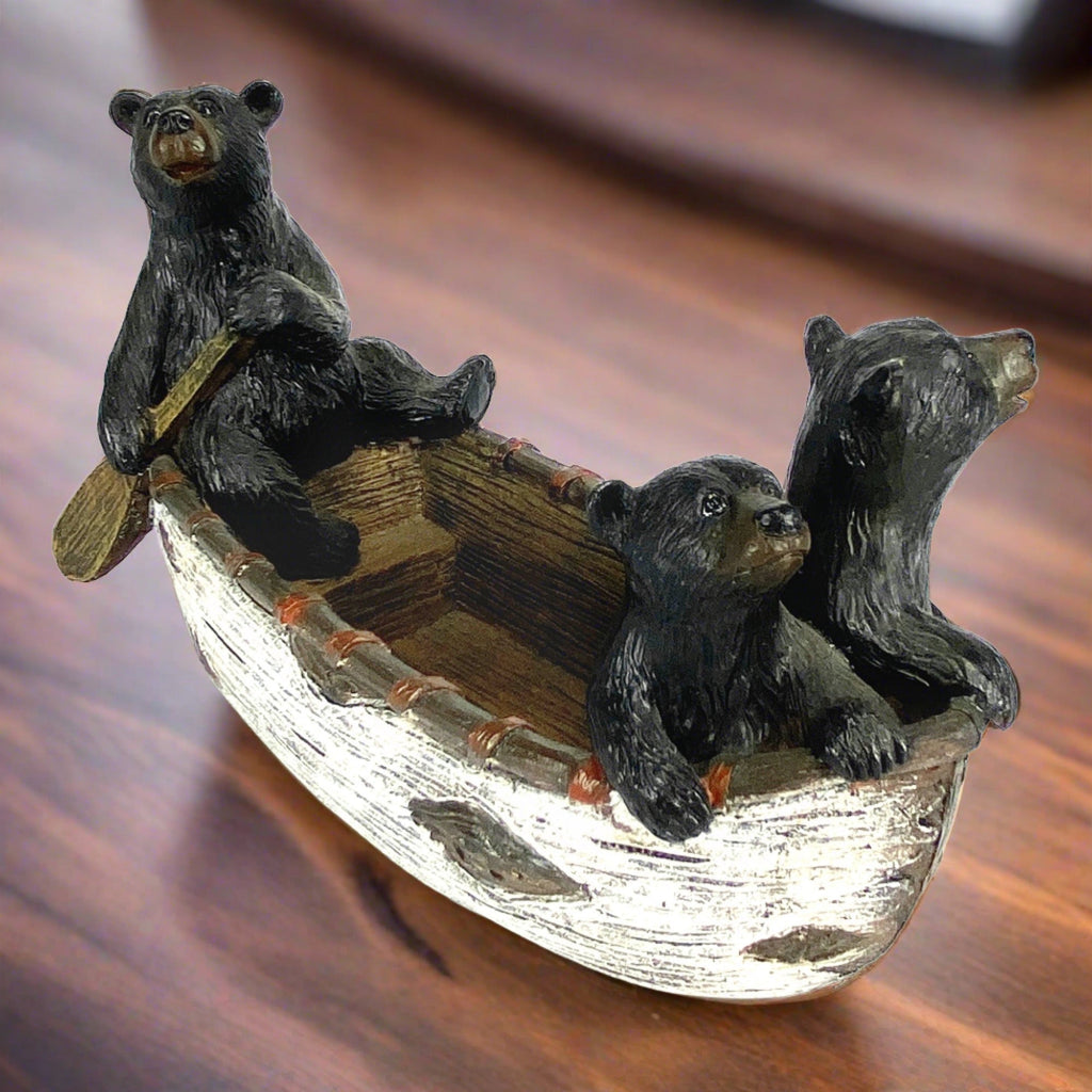 Coaster Set-Bears in Boat