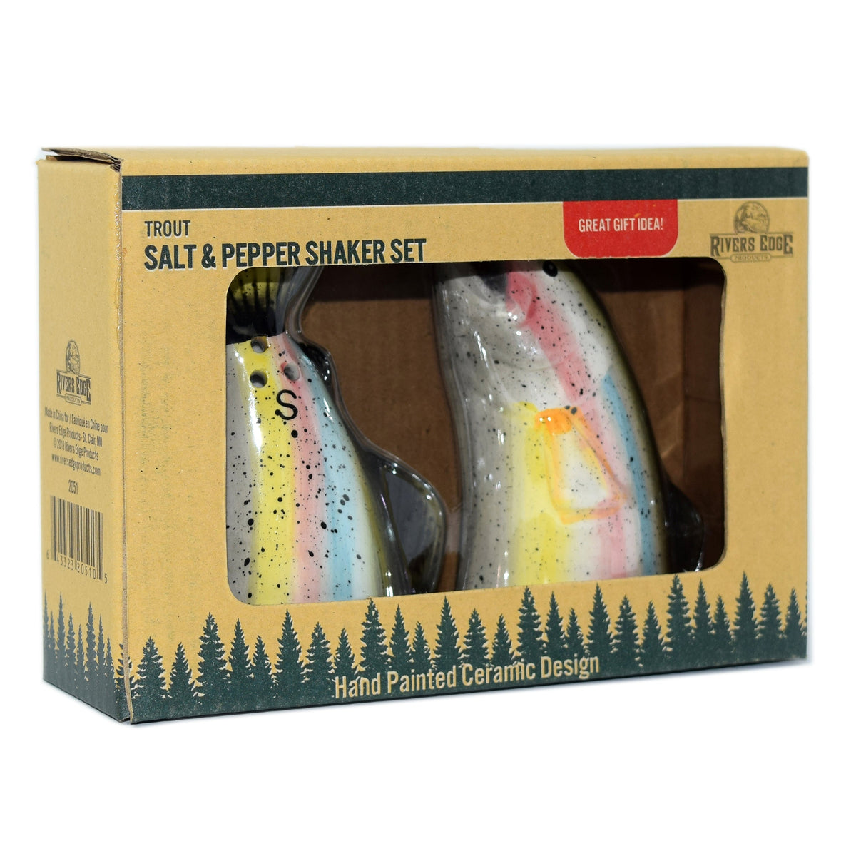 Salt and Pepper Shakers-Trout