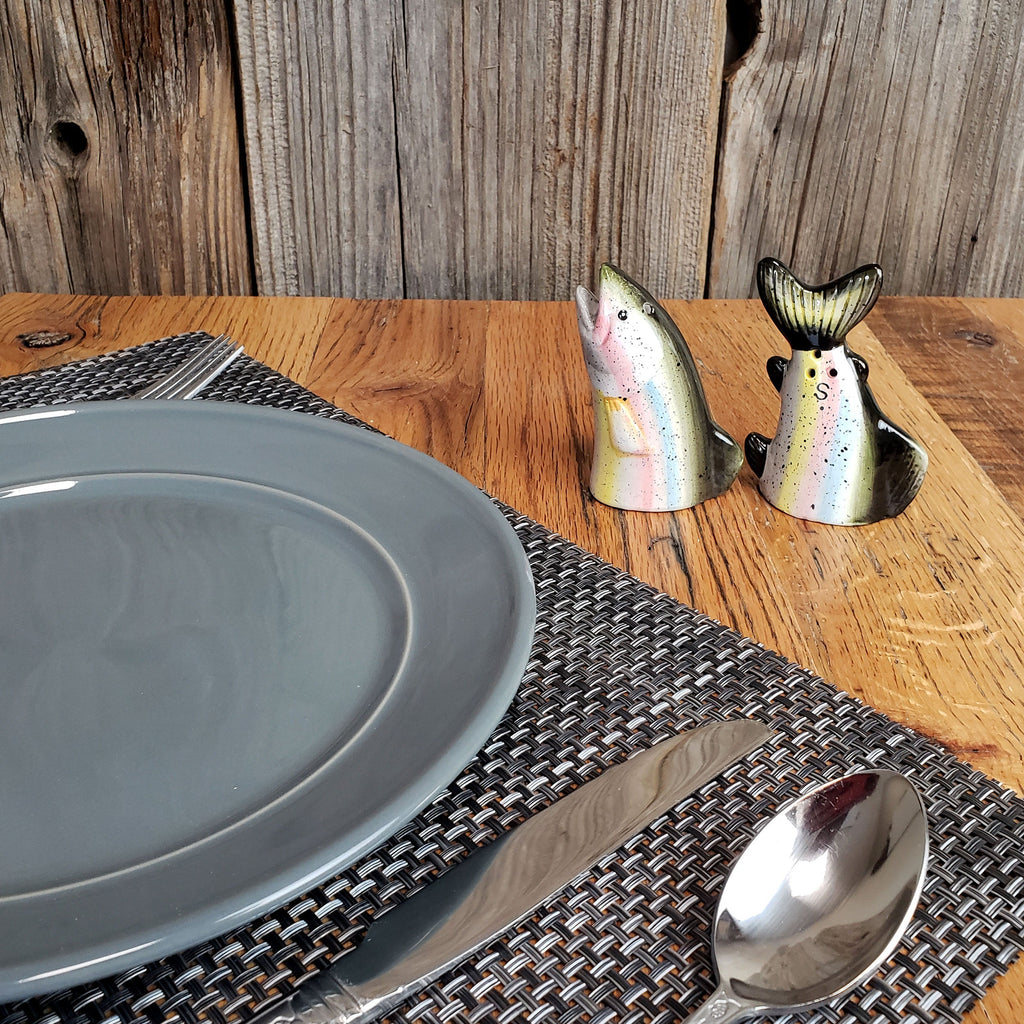 Salt and Pepper Shakers-Trout