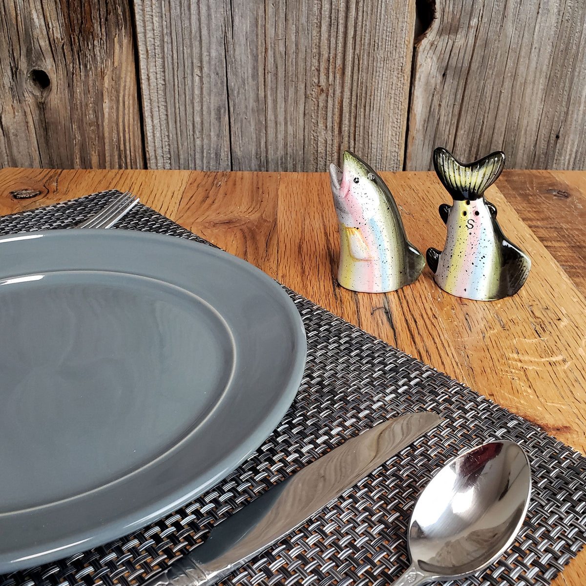 Salt and Pepper Shakers-Trout