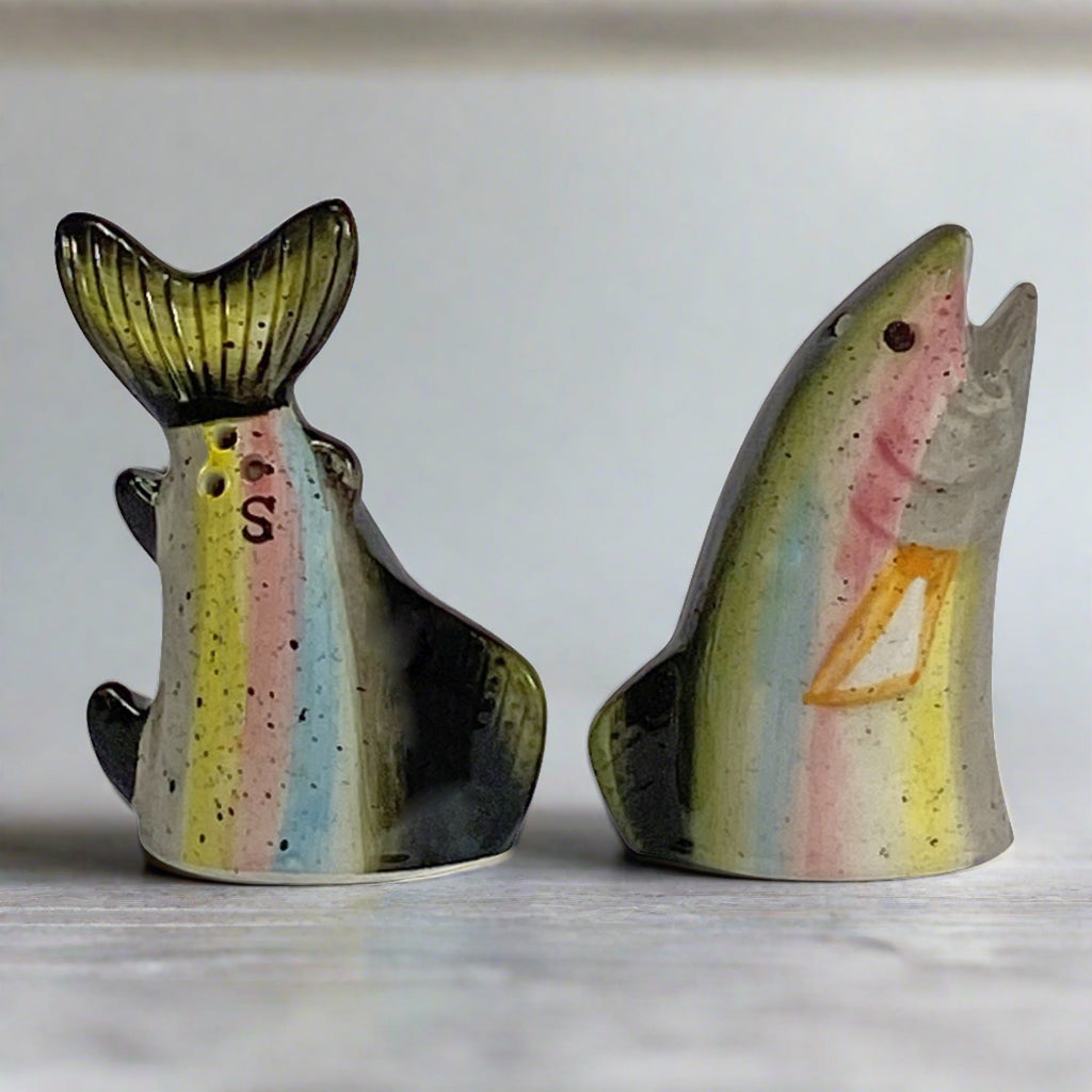 Salt and Pepper Shakers-Trout