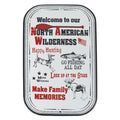 Porcelain Metal Sign-Welcome NA Wilderness