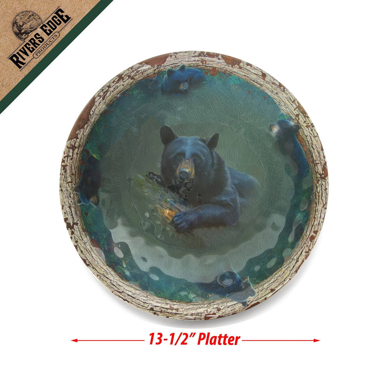 Bowl Round Melamine 13.5in-Bear
