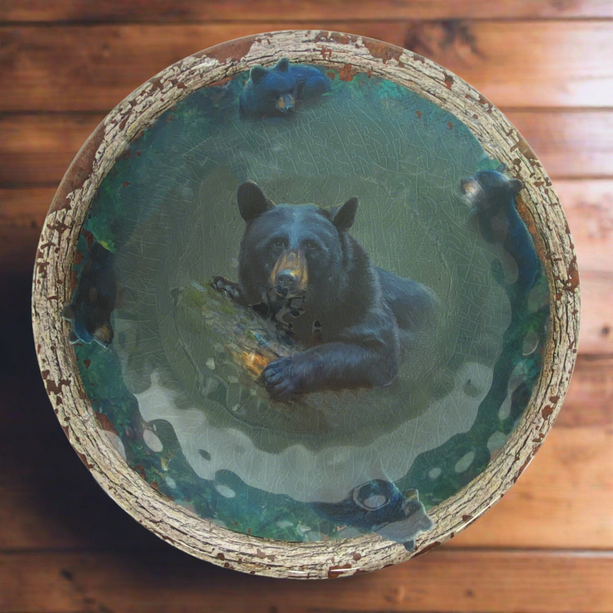 Bowl Round Melamine 13.5in-Bear