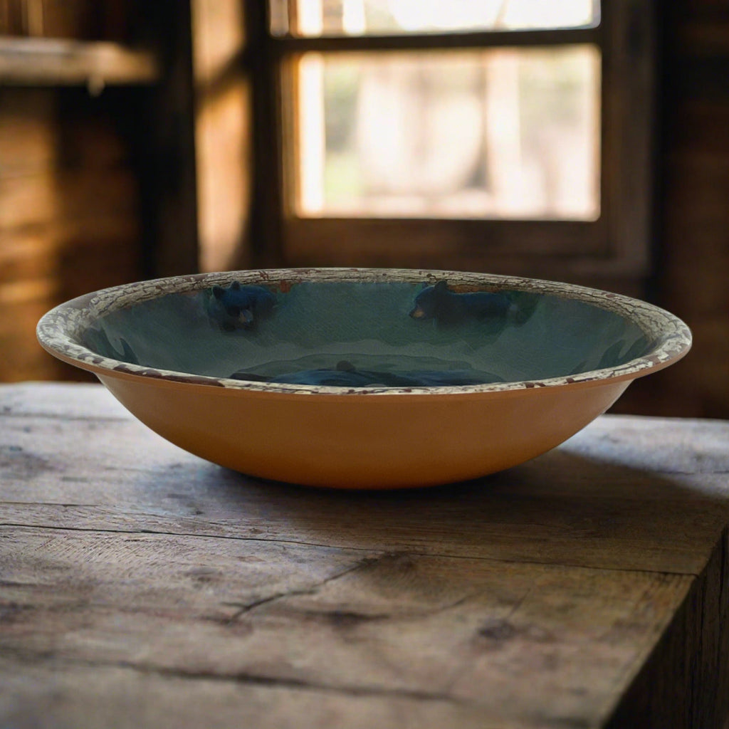 Bowl Round Melamine 13.5in-Bear
