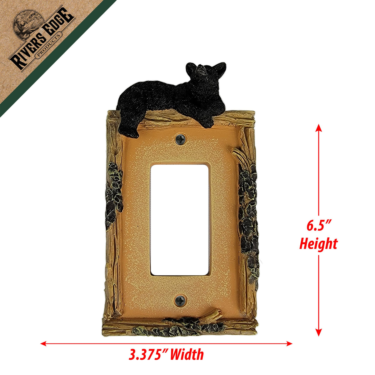 Electrical Cover Single Plate-Bear
