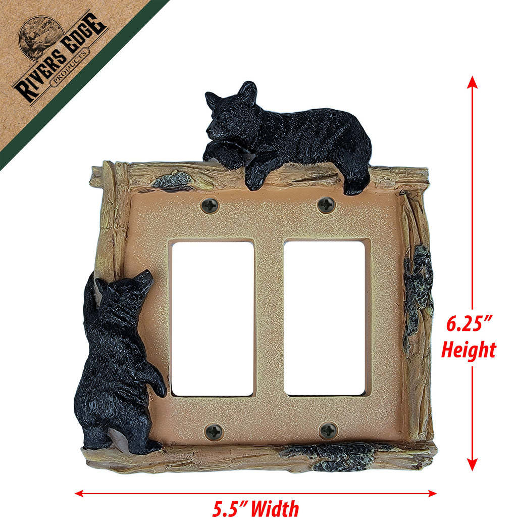Electrical Cover Plate Double-Bear